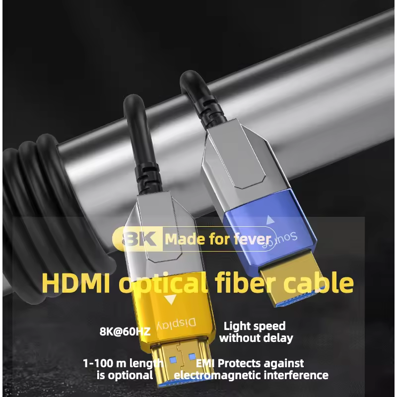 High Speed HDMI Cable 8K 2.1V Active Fiber Optic HDMI Video Cable For PS4/PS5 HDTV Cable HDMI HD1091