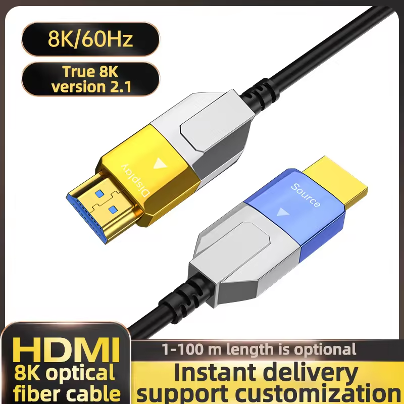 High Speed HDMI Cable 8K 2.1V Active Fiber Optic HDMI Video Cable For PS4/PS5 HDTV Cable HDMI HD1091