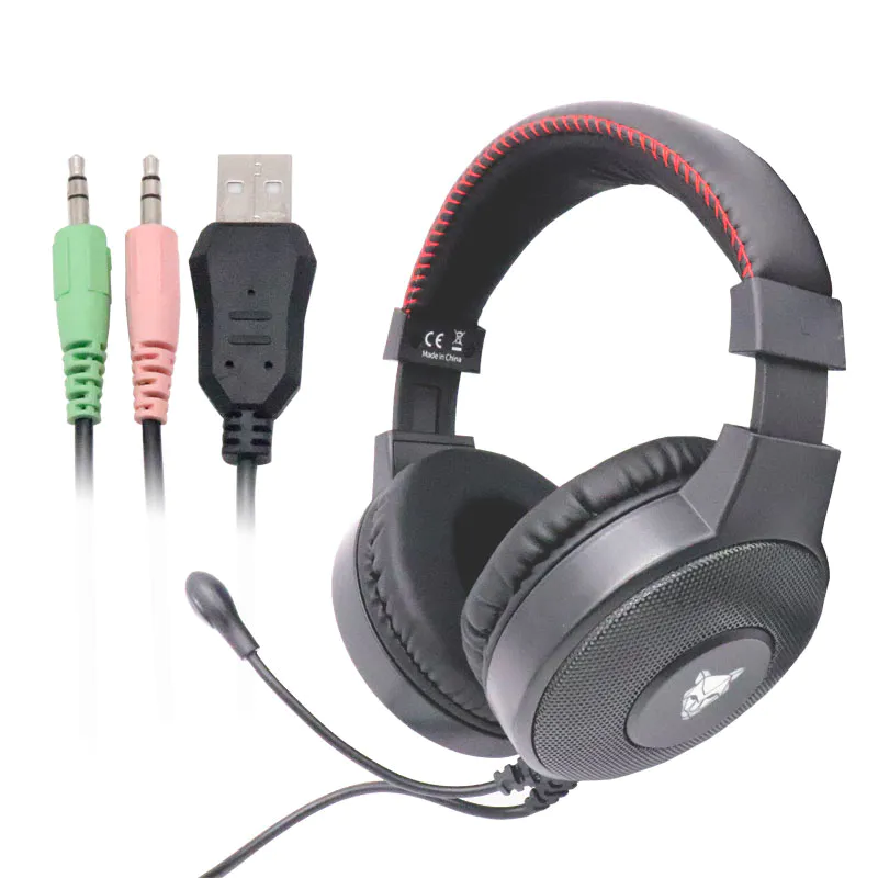 Wired gaming headphones