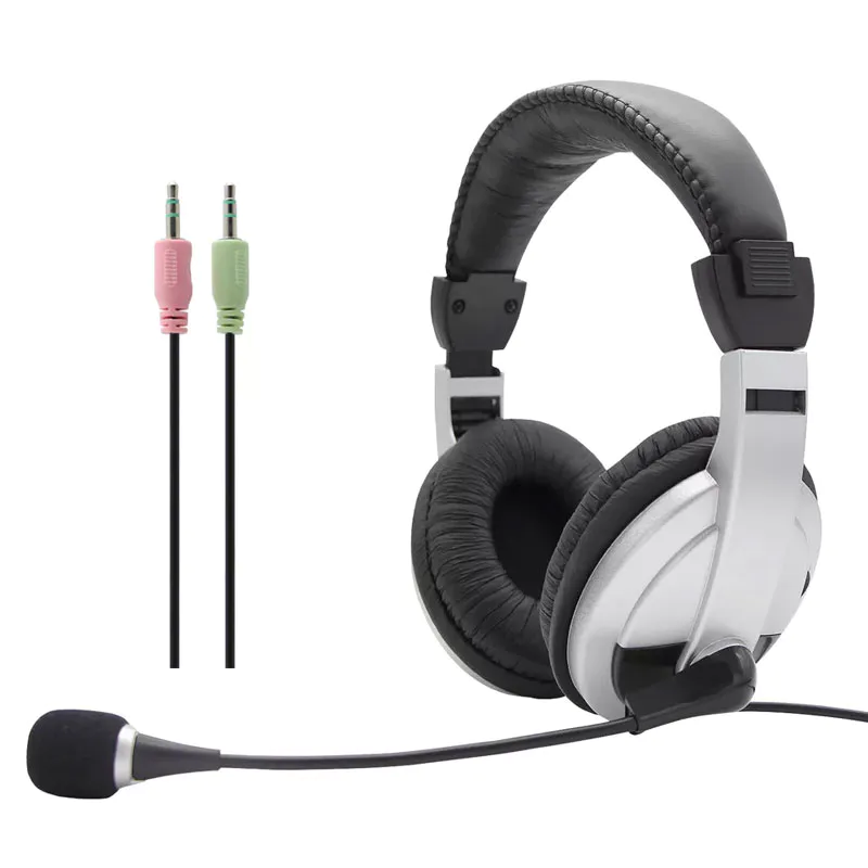 How should the microphone of gaming wired headphones be cleaned and maintained?