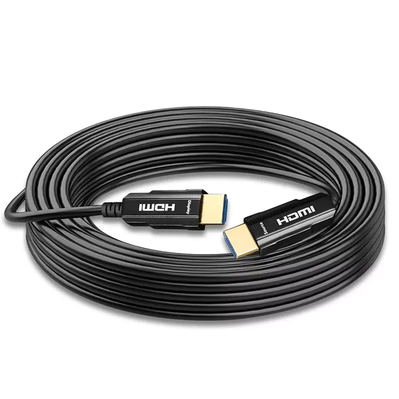 What factors affect the transmission distance of HDMI (optical fiber) cables?