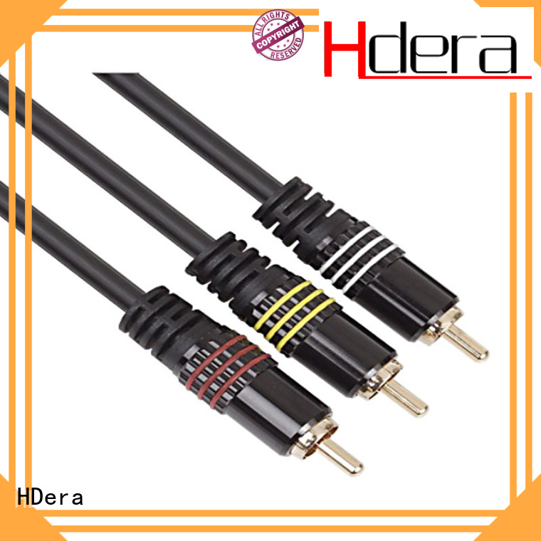 HDera 3rca rca cable bulk production for audio equipment