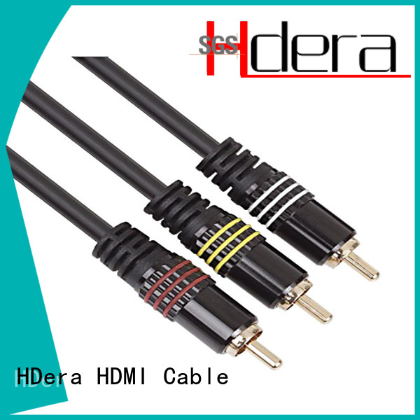 HDera 3rca rca cable overseas market for audio equipment