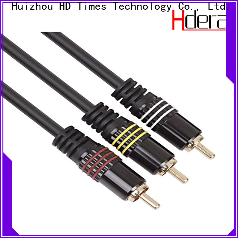 high quality 3rca rca cable bulk production for audio equipment