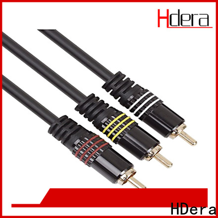 HDera high quality 3rca rca cable bulk production for audio equipment