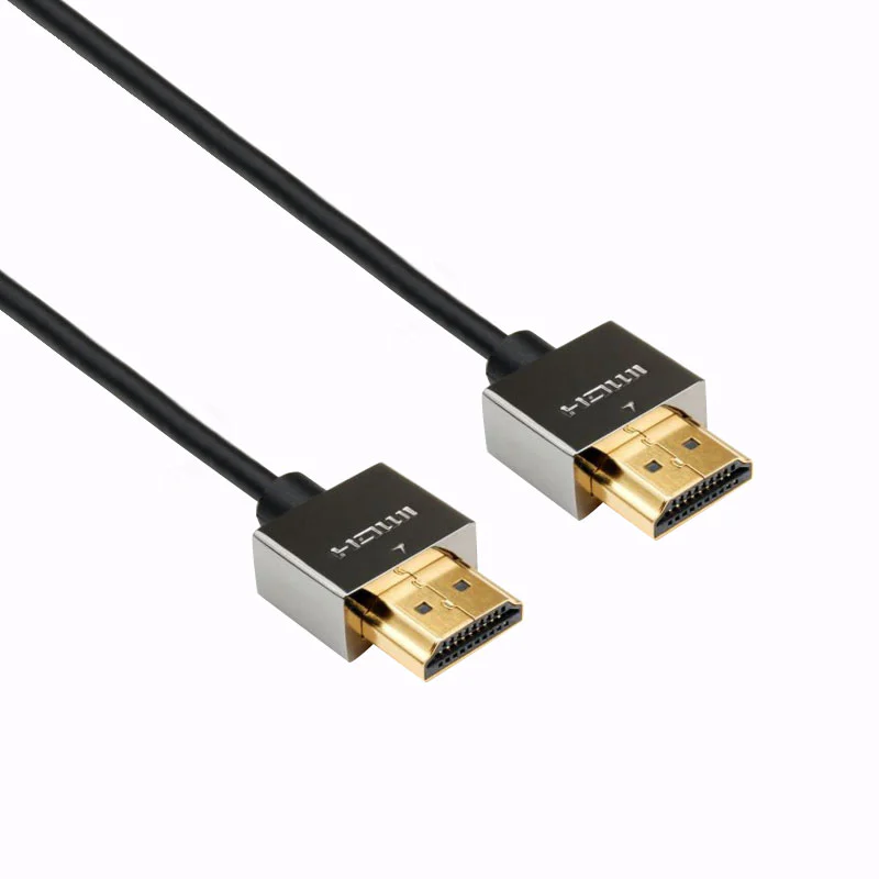 Ultra-fine line small square zinc alloy shell HDMI cable HD1034
