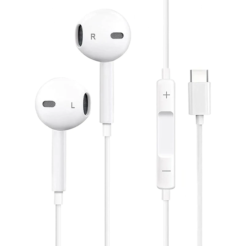 USB C Wired Earbuds In-Ear Headphones,Headphones with Microphone,Noise Isolating Cable for iPhone, Samsung, PC, Laptop, Kids, Students HD818