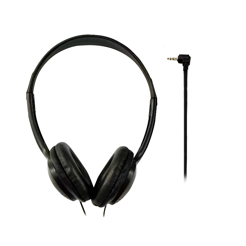 Headband Wired Stereo Headphones Single 3.5 mm cord plug, lightweight, retro style, adjustable headband - For Walkman, CD player, computer HD819