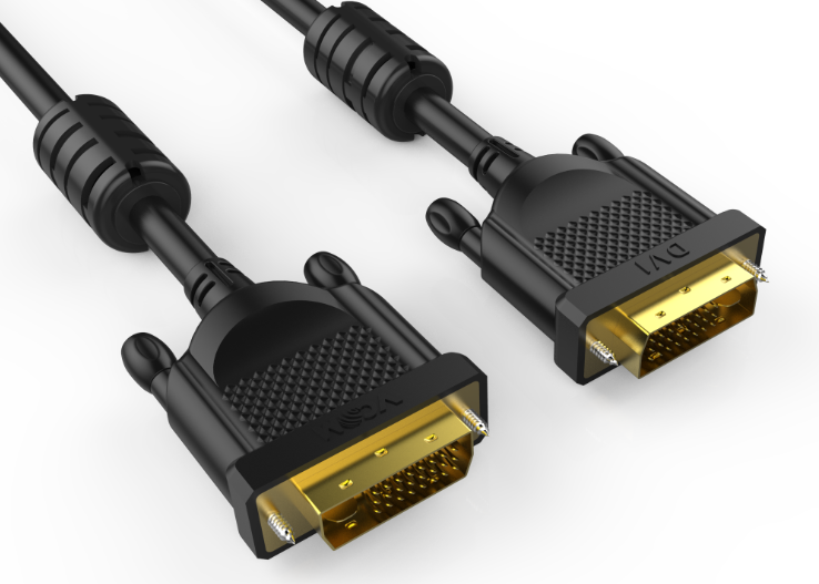 Semi-finished process of DVI cable
